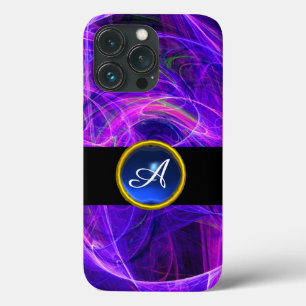 CRAZY FOTON BLUE SAPPHIRE GEM STONE MONOGRAM Case-Mate iPhone CASE