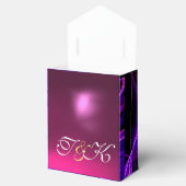 CRAZY FOTON GEMSTONE blue paarse MONOGRAM Bedankdoosjes (Geopend)