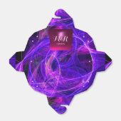 CRAZY FOTON GEMSTONE blue paarse MONOGRAM Bedankdoosjes (Uitgevouwen)