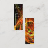 CRAZY FOTON MONOGRAM geel Mini Visitekaartje (Voorkant / Achterkant)