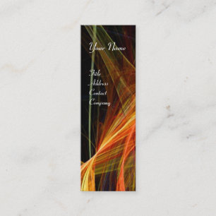 CRAZY FOTON MONOGRAM geel Mini Visitekaartje