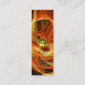 CRAZY FOTON MONOGRAM geel Mini Visitekaartje (Achterkant)