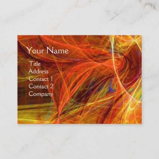 CRAZY FOTON monogram Levendig zwart roze Visitekaartje (Voorkant)