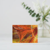 CRAZY FOTON monogram Levendig zwart roze Visitekaartje (Staand voorkant)