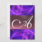 CRAZY FOTON MONOGRAM paars zwart Kaart (Voorkant)