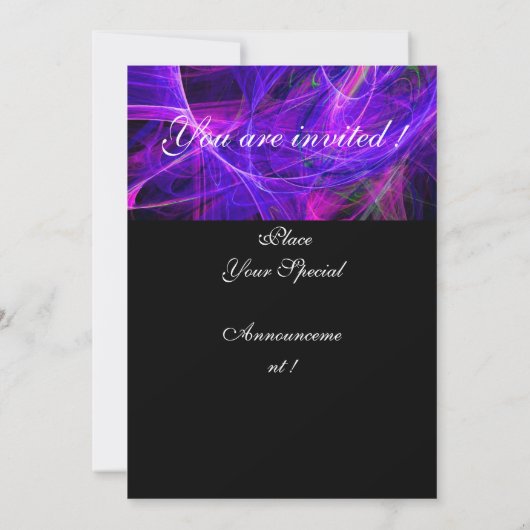 CRAZY FOTON MONOGRAM paars zwart Kaart (Achterkant)