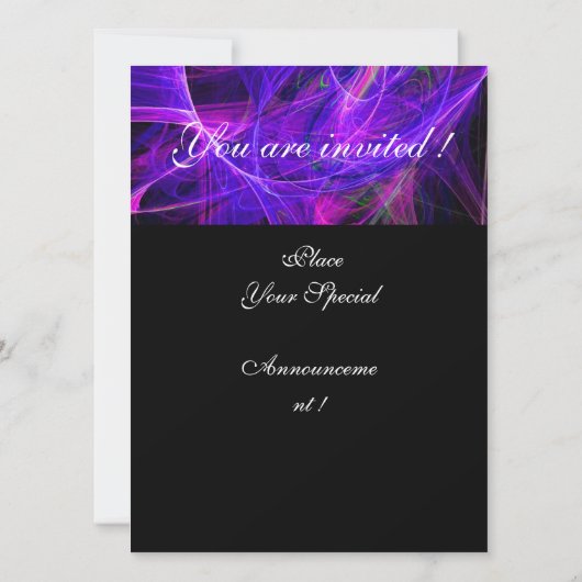 CRAZY FOTON MONOGRAM paars zwart Kaart (Achterkant)