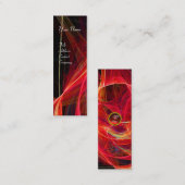 CRAZY FOTON MONOGRAM rood Mini Visitekaartje (Voorkant / Achterkant)