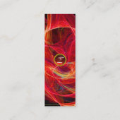 CRAZY FOTON MONOGRAM rood Mini Visitekaartje (Achterkant)