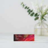 CRAZY FOTON MONOGRAM rood Mini Visitekaartje (Staand voorkant)