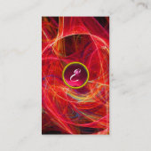 CRAZY FOTON MONOGRAM rood roze Visitekaartje (Achterkant)