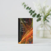 CRAZY FOTON MONOGRAM sinaasappel Visitekaartje (Staand voorkant)