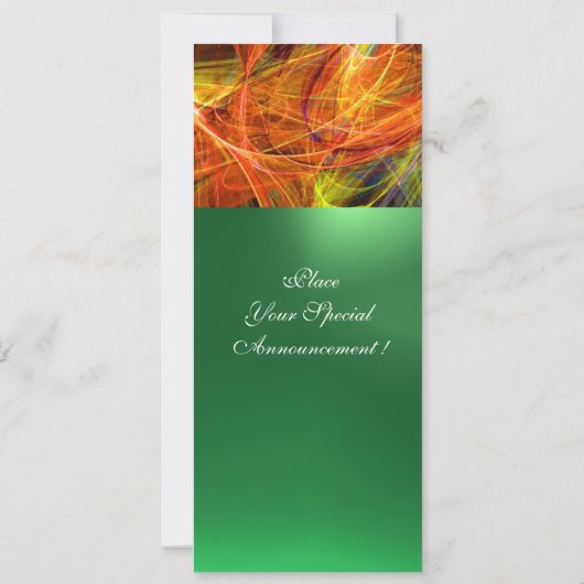 CRAZY FOTON MONOGRAM yellow emerald green Aankondiging (Achterkant)