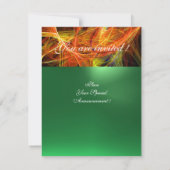 CRAZY FOTON MONOGRAM yellow emerald green Kaart (Achterkant)