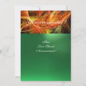 CRAZY FOTON MONOGRAM yellow emerald green Kaart (Achterkant)