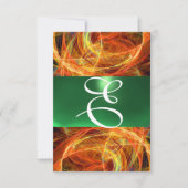 CRAZY FOTON MONOGRAM yellow emerald green Kaart (Voorkant)