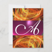 CRAZY FOTON MONOGRAM zwart roze Kaart (Voorkant)