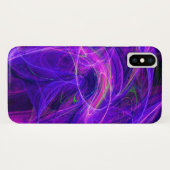 CRAZY FOTON Paarse Blue Fractal Waves Case-Mate iPhone Case (Achterkant (horizontaal))