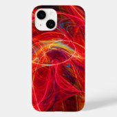CRAZY FOTON Pink Red Yellow Fractal Waves Case-Mate iPhone Case (Achterkant)