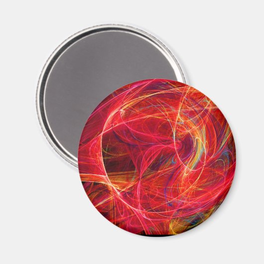 CRAZY FOTON, rood Oranje geel Magneet (Voorkant / Achterkant)