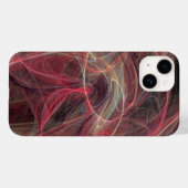 CRAZY FOTON Roze grijze fractale golven Case-Mate iPhone Case (Achterkant (horizontaal))