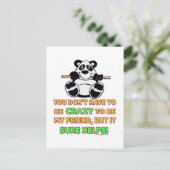 Crazy Friends Briefkaart (Staand voorkant)