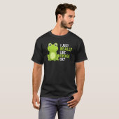 Crazy Frog I Just Really Like Frogs Ok T-shirt (Voorkant volledig)