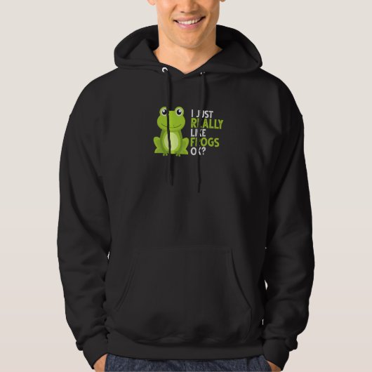 Crazy Frog Ik Hou Gewoon Echt Van Kikkers Ok Hoodie (Voorkant)