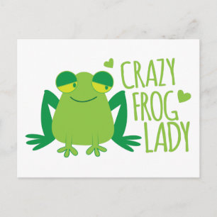Crazy Frog Lady Briefkaart