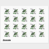 Crazy Frog Lady Frog lover gifts Vierkante Sticker (Vel)