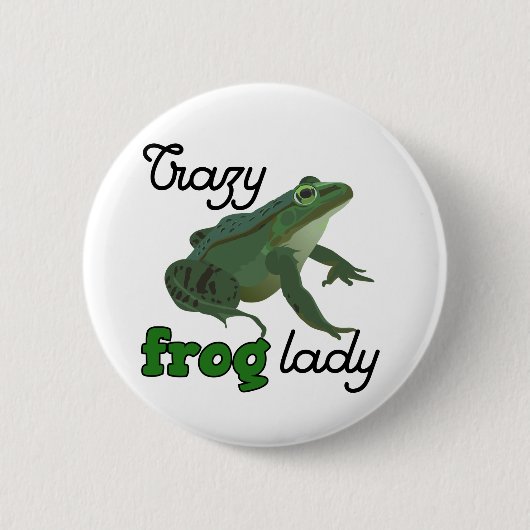 Crazy Frog Lady Frog minuscten Ronde Button 5,7 Cm (Voorkant)