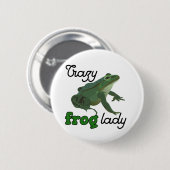 Crazy Frog Lady Frog minuscten Ronde Button 5,7 Cm (Voorkant /achterkant)