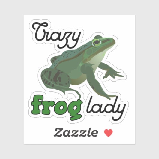 Crazy Frog Lady Frog minuscten Sticker (Vel)