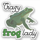 Crazy Frog Lady Frog minuscten Sticker (Voorkant)