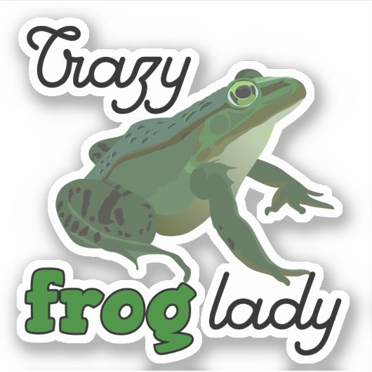 Crazy Frog Lady Frog minuscten Sticker (Voorkant)