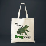 Crazy Frog Lady Frog minuscten Tote Bag<br><div class="desc">Dit ontwerp is perfect voor elke kikkerminnaar.</div>