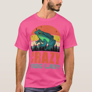 Crazy Frog Lady Funny Frogs-Amfibie Huisdiereigena T-shirt