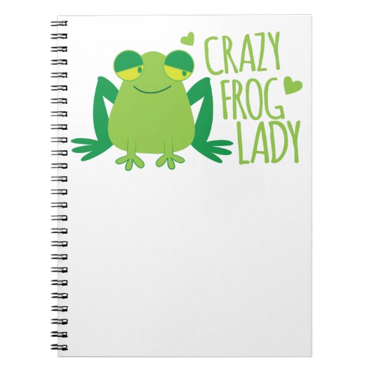 Crazy Frog Lady Notitieboek (Voorkant)