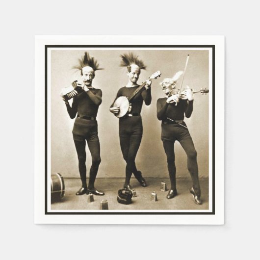 Crazy Fruitcake Muzikanten Servet (Voorkant)