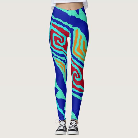 "Crazy Fun Aerobe Klasse Leggings" Leggings (Voorkant)