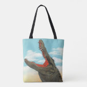 Crazy Fun Alligator Chomp Shoulder Tas (Achterkant)