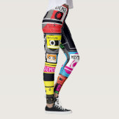 Crazy funky oldskool dek tape leggings (Rechts)