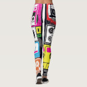 Crazy funky oldskool dek tape leggings (Achterkant)