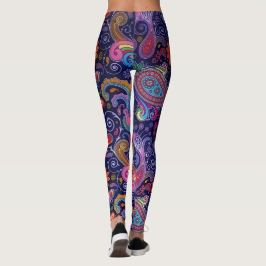Crazy Funky Paisley Leggings (Achterkant)