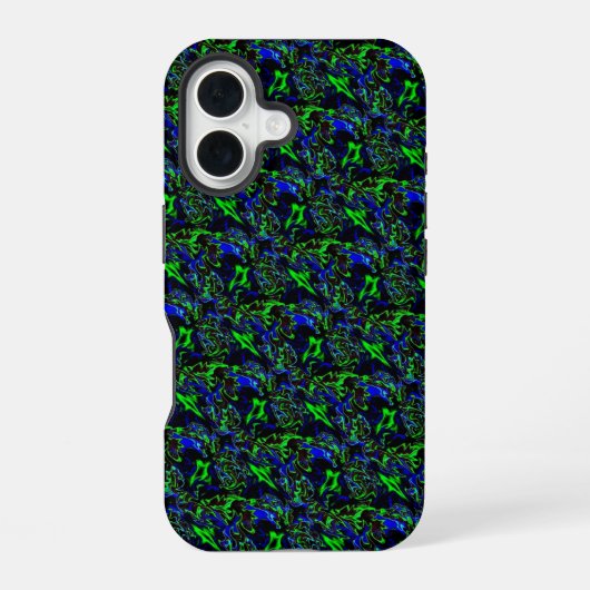 Crazy Funky Regenboog Stijl iPhone 16 Hoesje (Achterkant)