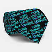 Crazy Fysiotherapeut Assistent Stropdas (Opgerold)