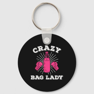 Crazy G Dames Kickbokser Grappig Kickboks T-shirt Sleutelhanger