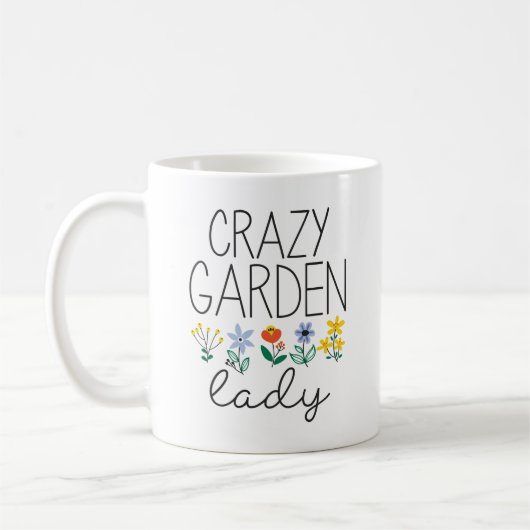 Crazy Garden Lady Koffiemok (Links)
