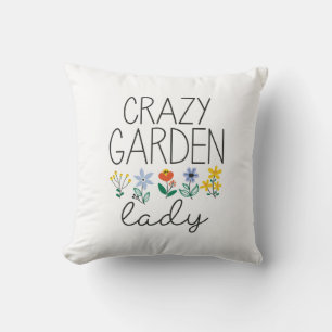 Crazy Garden Lady Kussen