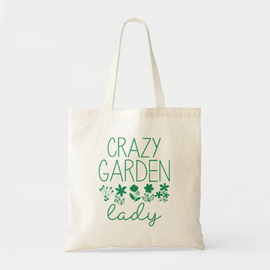 Crazy Garden Lady Tote Bag (Voorkant)